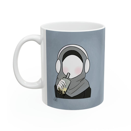 Israa Ceramic Glossy Double-Sided Mug