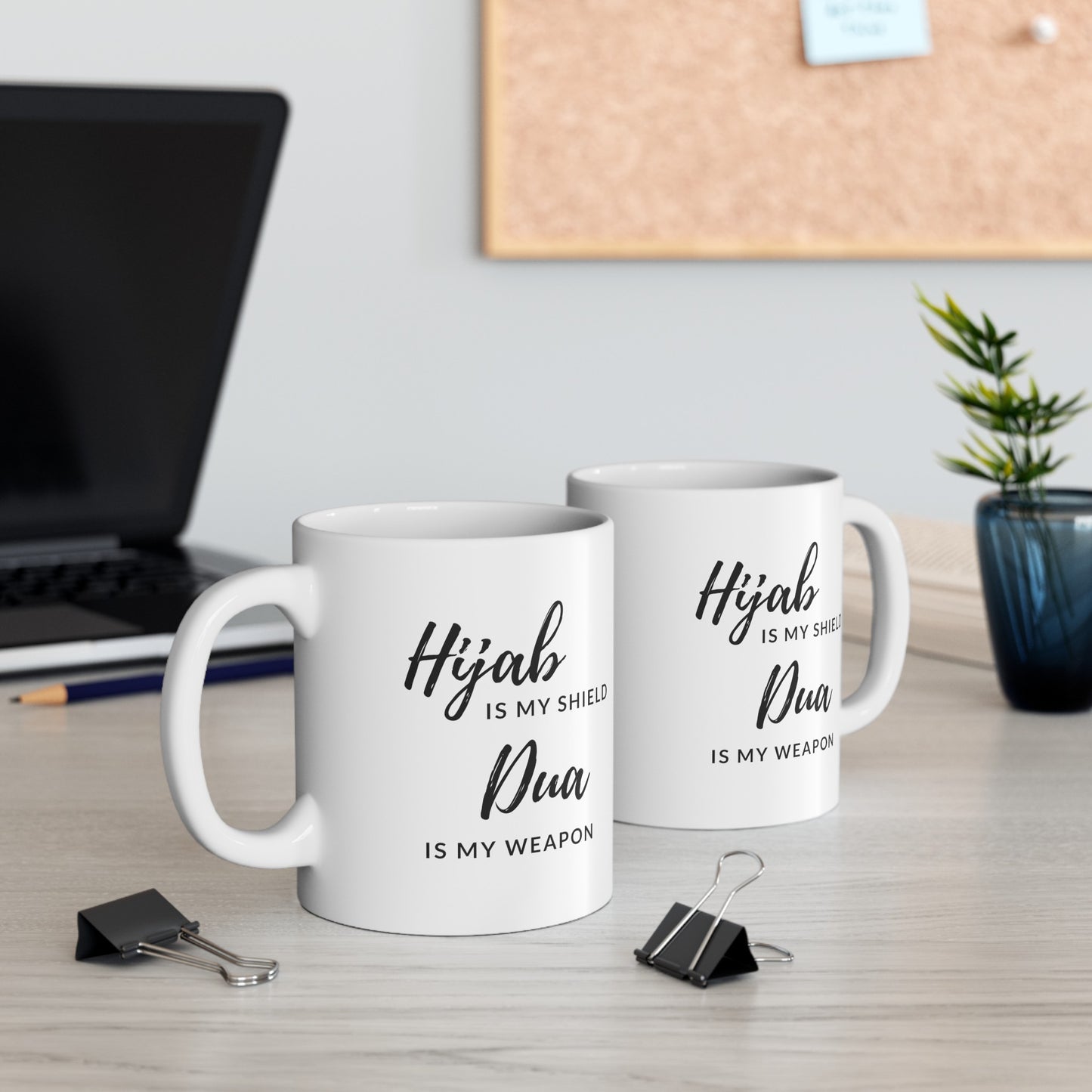 Hijab is My Shield Ceramic Glossy Double-Sided Mug