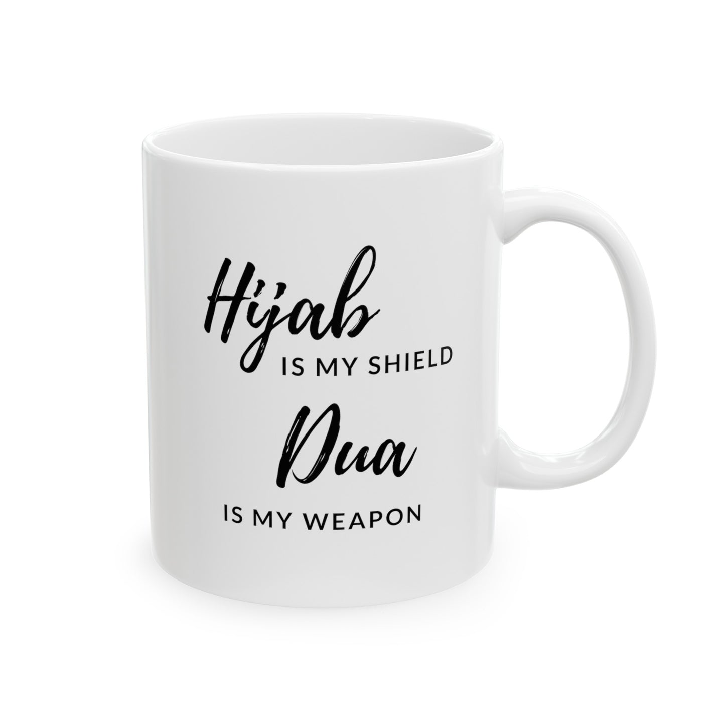 Hijab is My Shield Ceramic Glossy Double-Sided Mug