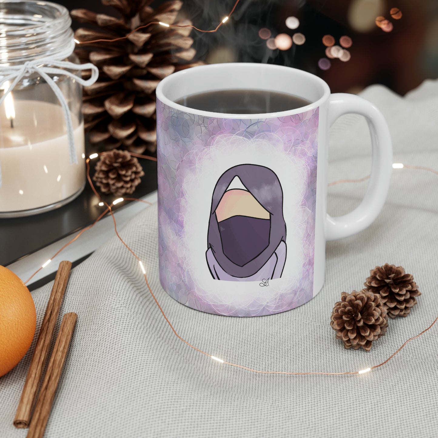 Ruqayyah Ceramic Glossy Double-Sided Mug